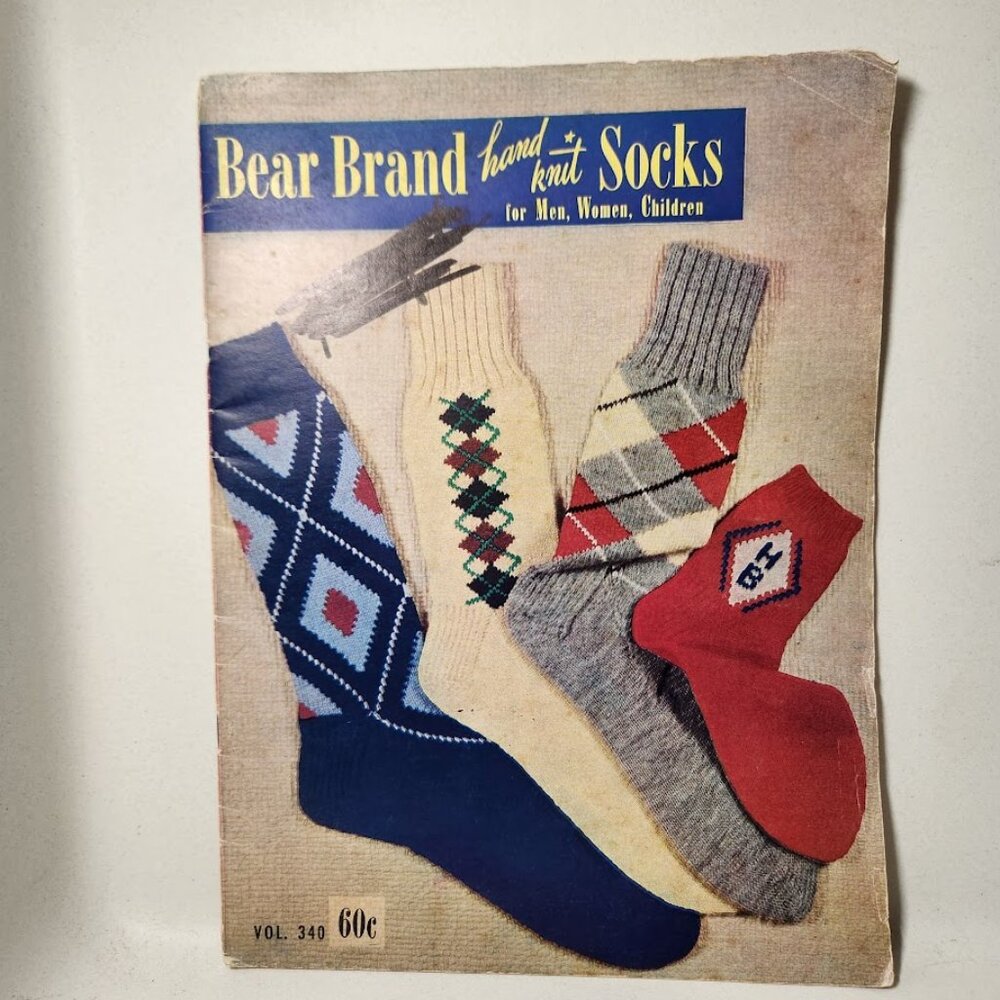 Vintage Knitting Directions Patterns Socks booklet Book magazine Great Classroom